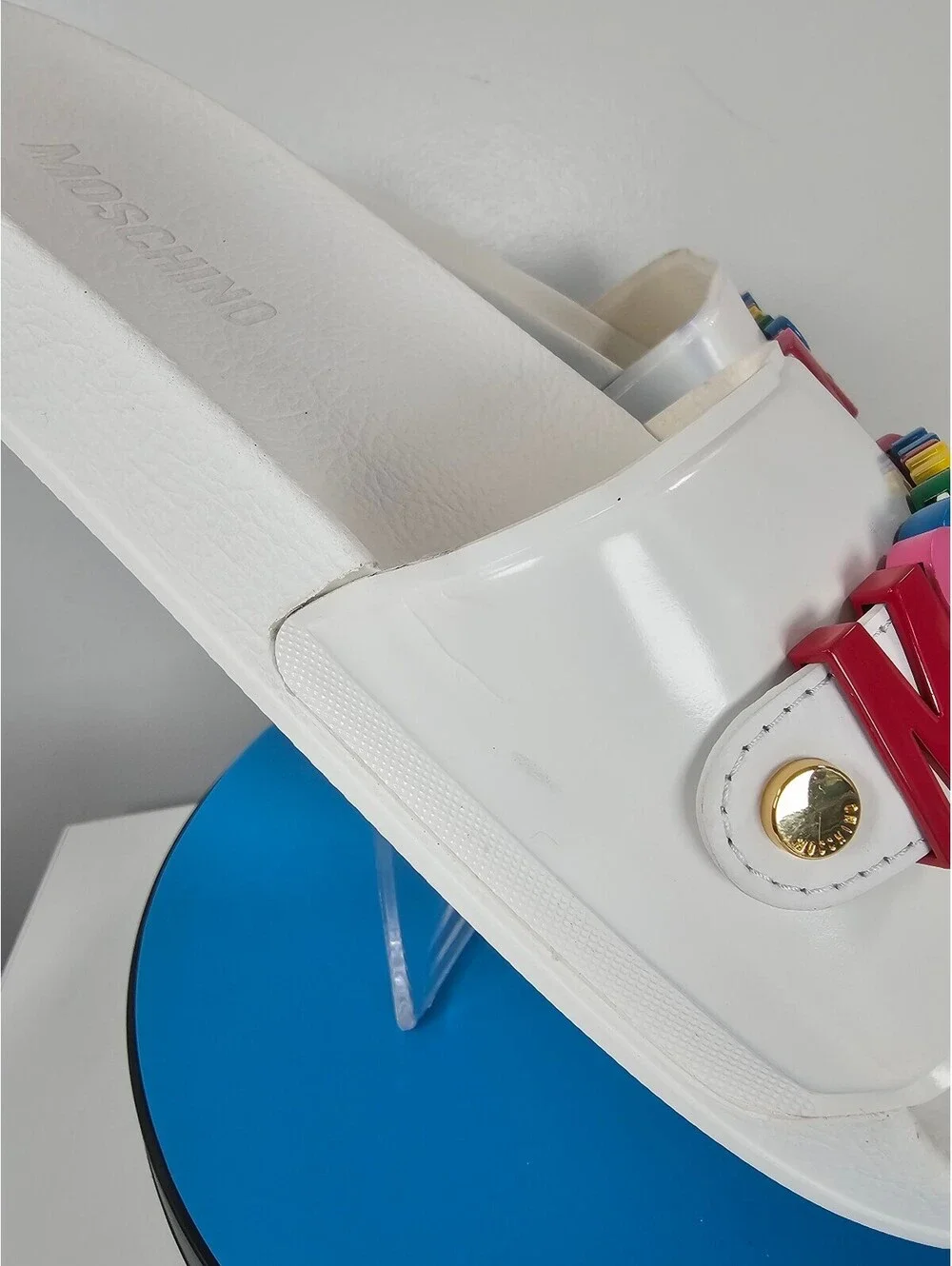 Moschino ​white rubber